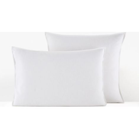 Lot de 2 protèges taies flanelle 50 x 70 cm / 100% coton