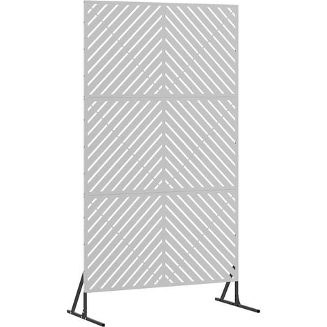 Maison Exclusive - Sichtschutz Grau 100 x 50 x 180 cm Stahl