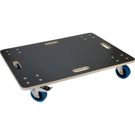 ECD Germany Plataforma Rodante Rodillo para Transporte de Muebles 60 x 80cm Carga Hasta 800kg Tabla con Ruedas Monopatín con Freno Placa Tablero Carretilla Plataforma Carro para Mundanzas y Traslados