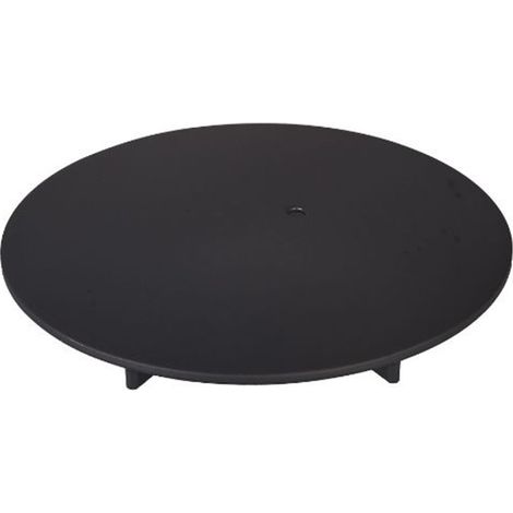 Coperchio ottone nero opaco per piletta doccia Low Round  Tecom