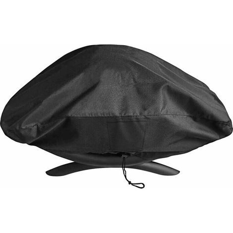 Housse De Grill - 600D Polyester Oxford - Imperméable Et Anti-UV - Pour Grill À Gaz Portable Type Weber Q100 Q1000 Q1200 Baby Q - 1 Pièce (1/5)