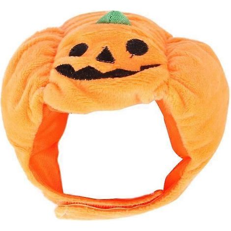 Chapeau citrouille mignon pour animaux de compagnie, idéal pour Halloween, pour chiens et chats. Déguisement amusant pour petits chiens et chats, parfait pour le cosplay et les fêtes. (1/4)