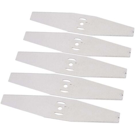 5 Ersatzklingen für Rasentrimmer, Rasenmäherklingen aus Stahl mit scharfen Klingen, Klingen für Elektro-Rasenmäher