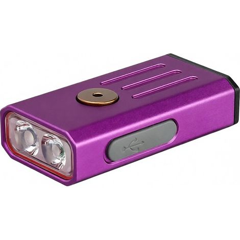 Mini-Taschenlampe mit Akku, IP66-Schutzart, UV-/Rotlicht (für Wandern, Camping, Notfälle)