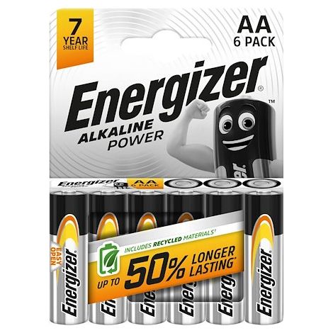 Blister de 6 piles LR06 Energizer Power