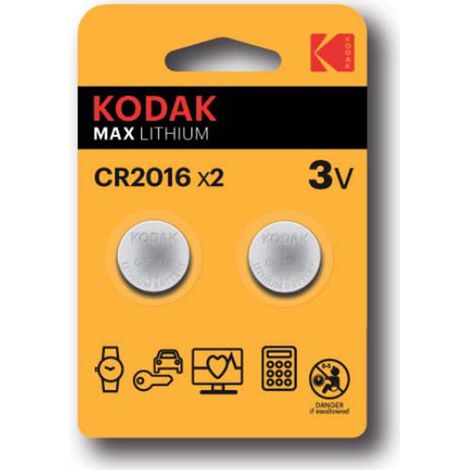 Batterie in blister kodak lithium button ultra cr 2025 - blister 2 batterie (1/2)