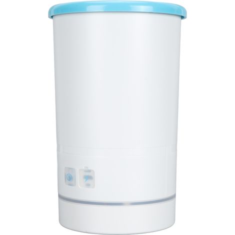 Nettoyeur de pattes pour chiens et chats, rechargeable par USB, automatique, à poils souples, portable, blanc et bleu, diamètre de l'orifice en L : 4 cm / 1,6 po (1/5)