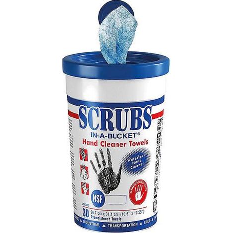 SCRUBS Handreinigungstuch Scrubs hohe Reinigungskraft30 St. Eimer (1/3)