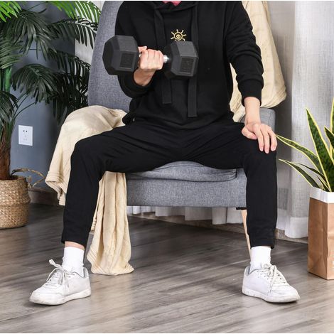 Mancuerna hexagonal 12,5 kg metal negro OKMYHOME (1/3)