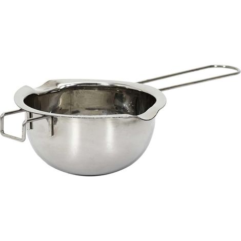 Bol Bain-Marie Ergonomique en INOX Fondre Chocolat Argent (1/5)