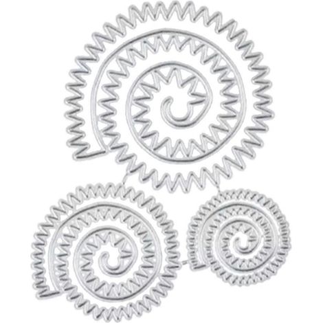 Spiralblumen-Stanzformen aus Metall für Kartenherstellung, Scrapbooking, Papierbasteln, DIY