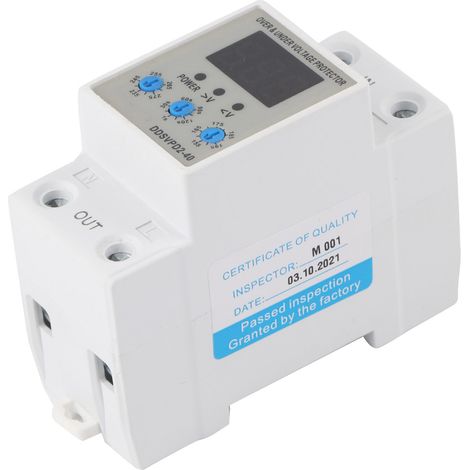 Dispositif de protection contre les surtensions à réarmement automatique réglable DDSVPD2‑63 220 V 40 A (1/5)