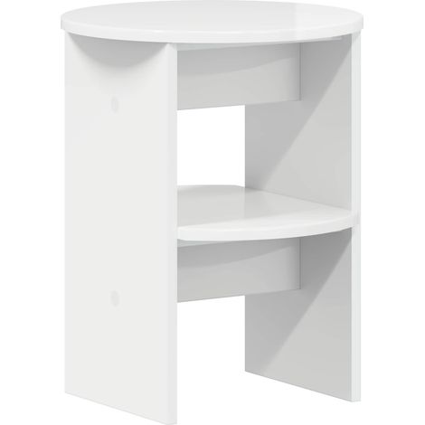 Armario auxiliar Alto Brillo Ø40 x 50 cm Madera de ingeniería vidaXL