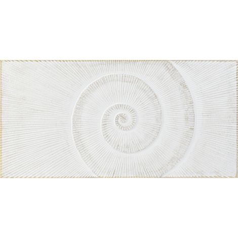 Tête de lit spirale élégance dorée et blanc - Blanc doré spirale (1/3)