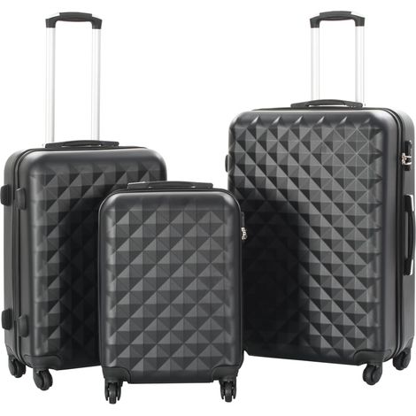 Teenpull – Hartschalen-Trolley-Set 3 Stk. Schwarz ABS (1/5)