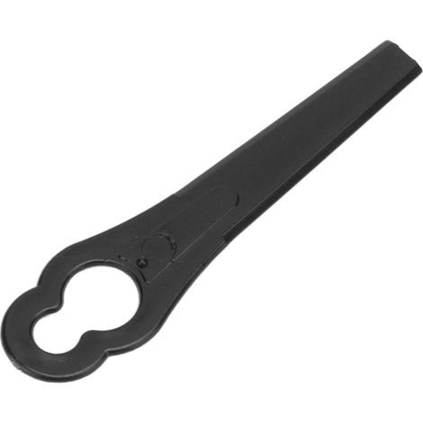 Lot de 100 lames de rechange en plastique pour taille-herbe et tondeuse de jardin, 80 mm, trous 11 et 7 mm (1/5)