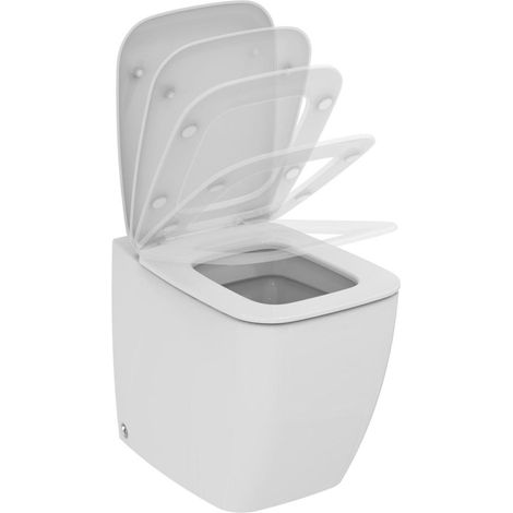 Ideal Standard T661101 Copriwater originale Slim dedicato Serie 21, chiusura rallentata, bianco (1/5)