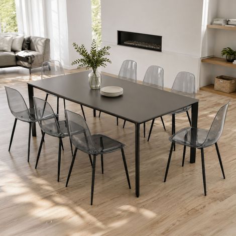 Silla Amstrong, 8 Sillas, Peso Soportado 120 kg, Color Estructura Ahumado, Gris Ahumado (1/5)