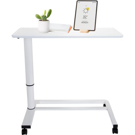 Stehtisch / Beistelltisch STAND II 90 x 42 cm weiß hjh OFFICE (1/5)