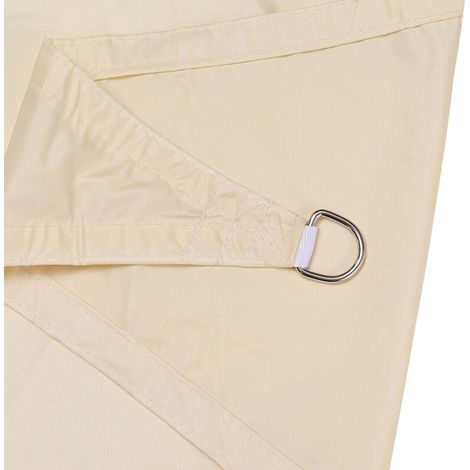 Beiges quadratisches Sonnensegel, 1er-Pack, 3×3×3m (1/4)