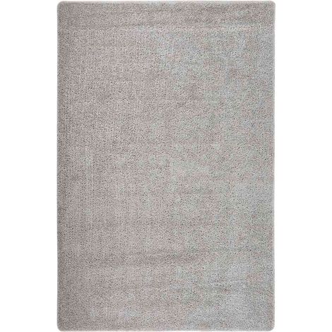 Tapis Shaggy-Tapis de salon-Tapis Chambre antidérapant Gris clair 200x290 cm 920112 (1/5)
