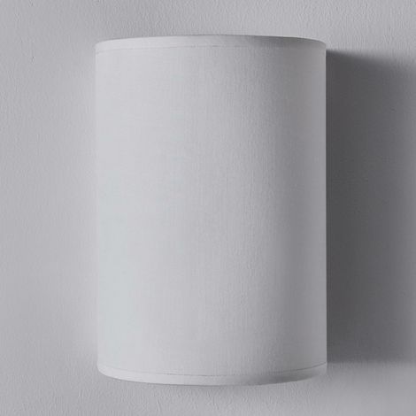 [NEUWERTIG] B-Ware Lindby Halbrunde Textilwandleuchte Annalisa Wandleuchte Wandleuchte Lampe Weiß