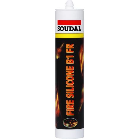 SOUDAL FIRE SILICONE B1 FR310ml grau 77108998 schwerentflammbarer Silikon