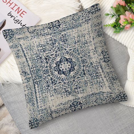 Housse de coussin bohème, artisanal (1/5)