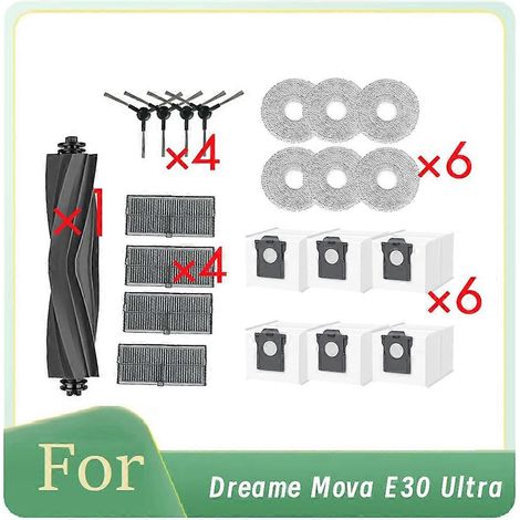 21 pour E30 Ultra Roller Side Brosse HEPA Filtre Serpillière Sac à poussière Ultra Accessoires (1/5)