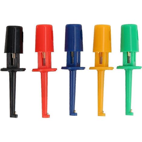 20 Stück Multimeter-Zubehör: Bunte kleine Hakenclip-Testspitzen für elektronische Prüfungen