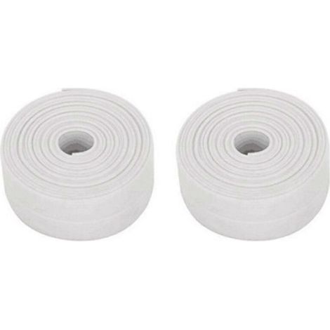 Ruban d'étanchéité étanche pour douche, lavabo et baignoire, 3,2 m x 2,2 cm, blanc (1/5)
