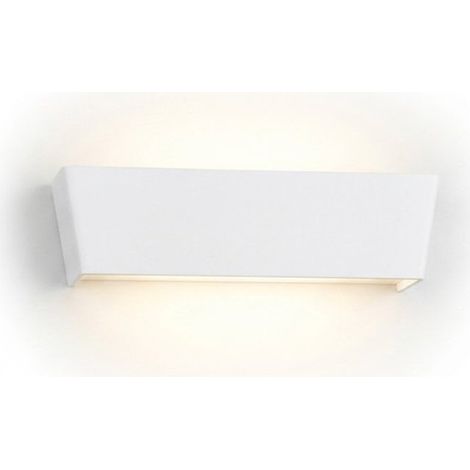 Applique moderno top light king 1235 ap led cct switch metallo biemissione, finitura metallo bianco (1/5)