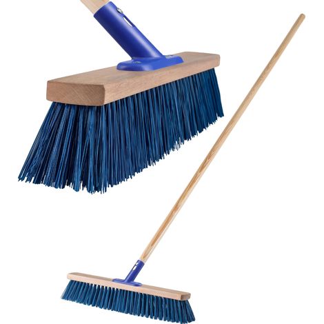 Barredora de calles, 50 cm de ancho, fabricada en nailon, apta para hormigón y asfalto, elimina eficazmente el polvo, ideal para la limpieza exterior. (1/5)