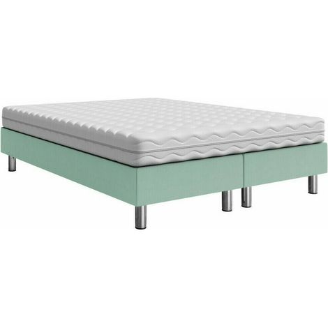 Lit boxspring Logan 101, Manila 11, Continental, Double, 180x200, Tissu, Disponible, 180x200x47cm (1/5)
