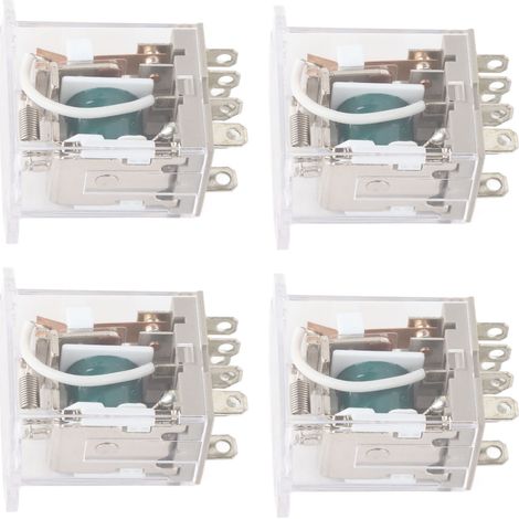 Relais de puissance électromagnétique 4 pièces 220 V, structure thermoplastique étanche multi-usages pour porte de garage (1/5)
