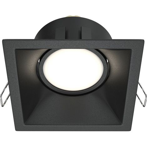Maytoni Dot Spot encastré carré noir 1xGU10