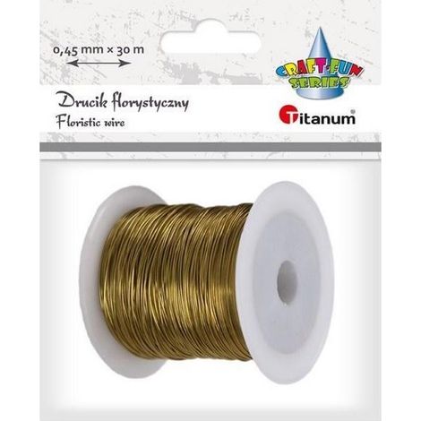 Blumendraht 0,45 mm x 30 m gold
