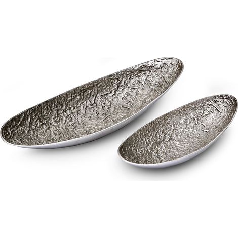 Set de 2 plateaux Camilla Nickel