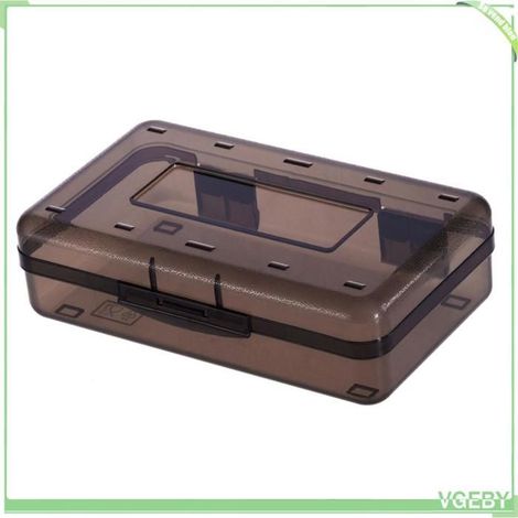 Boîte à crayons - FAFEICY - VGEBY - Plastique - Gris Transparent - 20,3 x 12,2 x 5,9 cm (1/5)