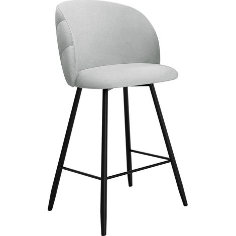 Silla de barra Sparks 204, Royal Velvet 17, 105x51x51cm, Tapiz, Metálico, Aglomerado laminado, Madera