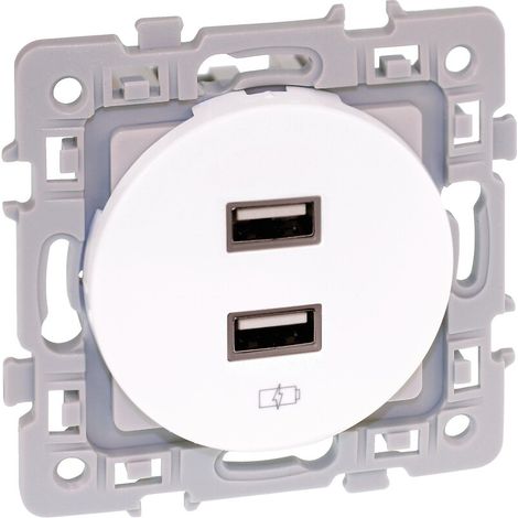 Prise double USB Aurigny 2 - EUR'OHM