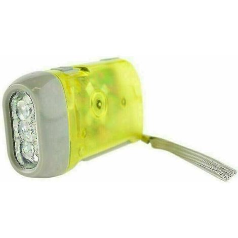 Lampe de poche LED à main - Jaune (1/4)
