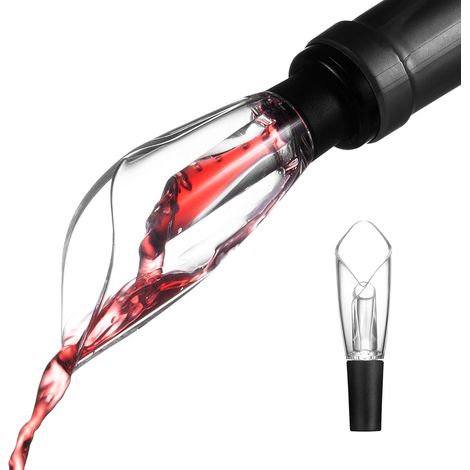 Alkoholspender, Weinflasche, transparenter Gummistopfen, 13 cm (1/5)