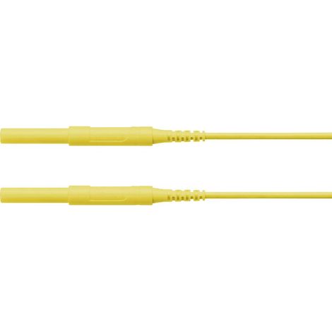 Schützinger Puntali di sicurezza Spina 4 mm Spina 4 mm 150.00 cm Giallo 1 pz. (1/2)