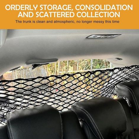 Grille De Séparation Pour Chien - 120 X 90 Cm - Pour Voiture Camion Suv Et Berline - Double Couche - Noir (1/5)