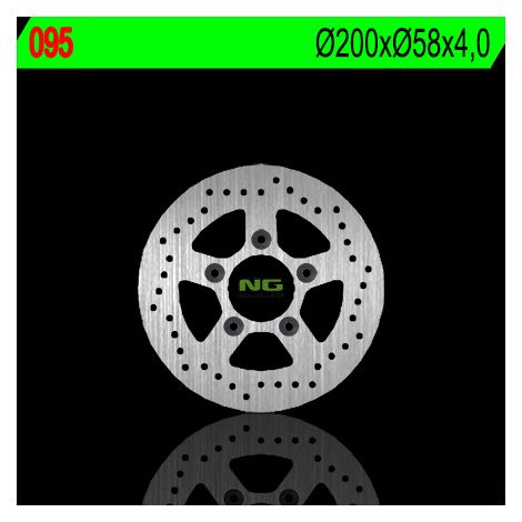 Disco de freno trasero NG para Kymco 125/150/200 (200x58x4) (5x10,5 mm)