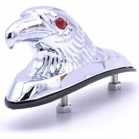 Déco Aigle Universel Ornement Statue Tête pour Moto MotoCross ATV Quad Garde-Boue Avant Capot Voiture Accessoires Custom (1/4)