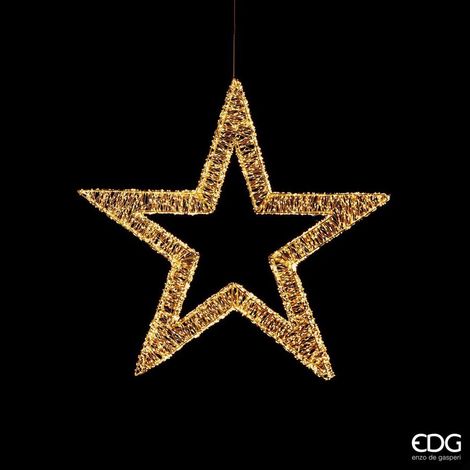 EDG Enzo De Gasperi Stella di Natale Grande MicroLed 4.800 D 70 Cm Cavo 4 Mt Ivory (1/4)