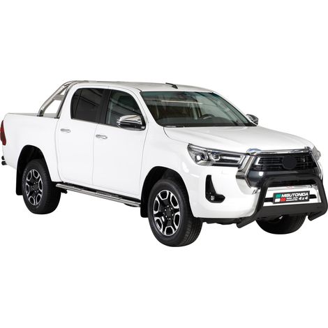 Pare-buffle Avant pour Toyota Hilux 2021-2026 63mm en Acier Inoxydable Noir (1/5)