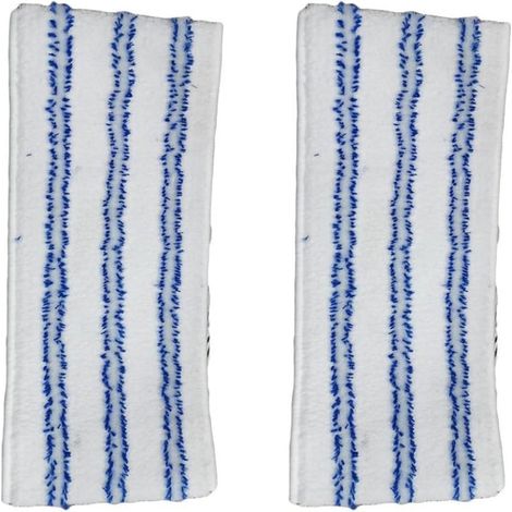 Balai microfibre : lingettes lavables de 40 x 15 cm, éliminent les traces de pas et les taches de graisse - lingettes de nettoyage pour nettoyeurs vapeur Polti Vaporetto (1/5)